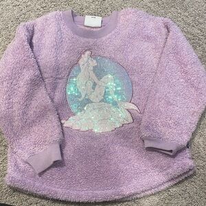 The little mermaid Disney Kids Spirit Jersey sweater Size M 7/8
